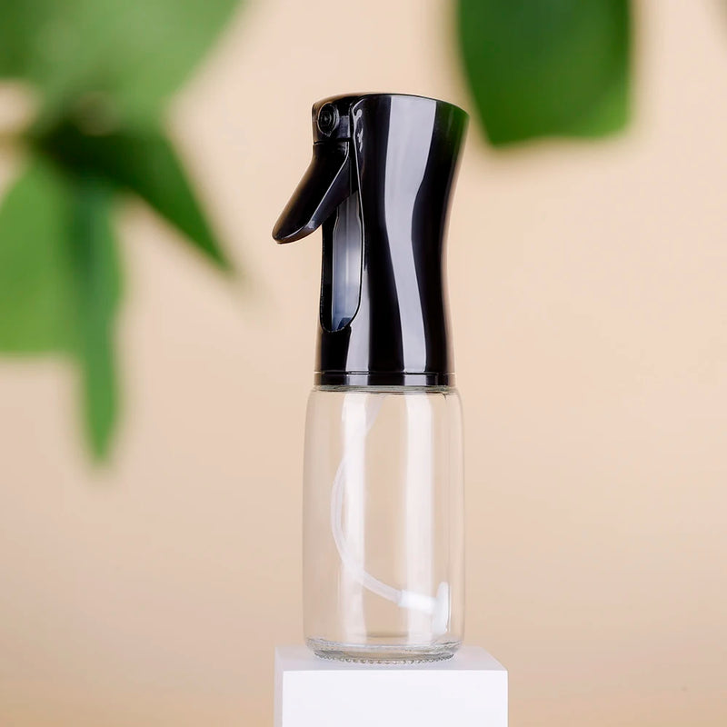 1 Pcs 200ml Empty White/Black Refillable Spray Oil Glass Bottle Sprayer for Cooking  Glass Oil Dispenser Bottle Spray Mister