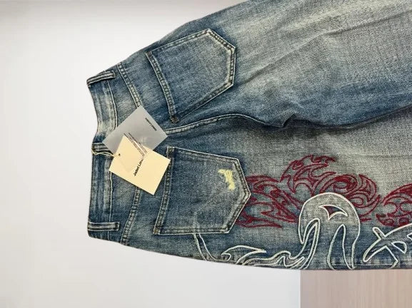 American retro jeans loose casual Y2K men&