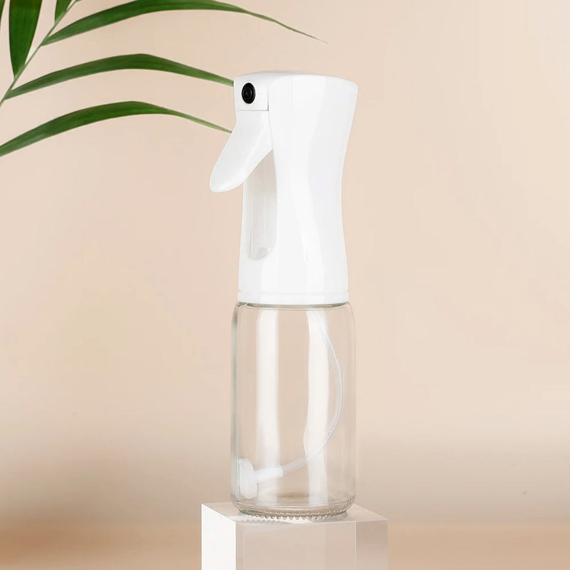 1 Pcs 200ml Empty White/Black Refillable Spray Oil Glass Bottle Sprayer for Cooking  Glass Oil Dispenser Bottle Spray Mister