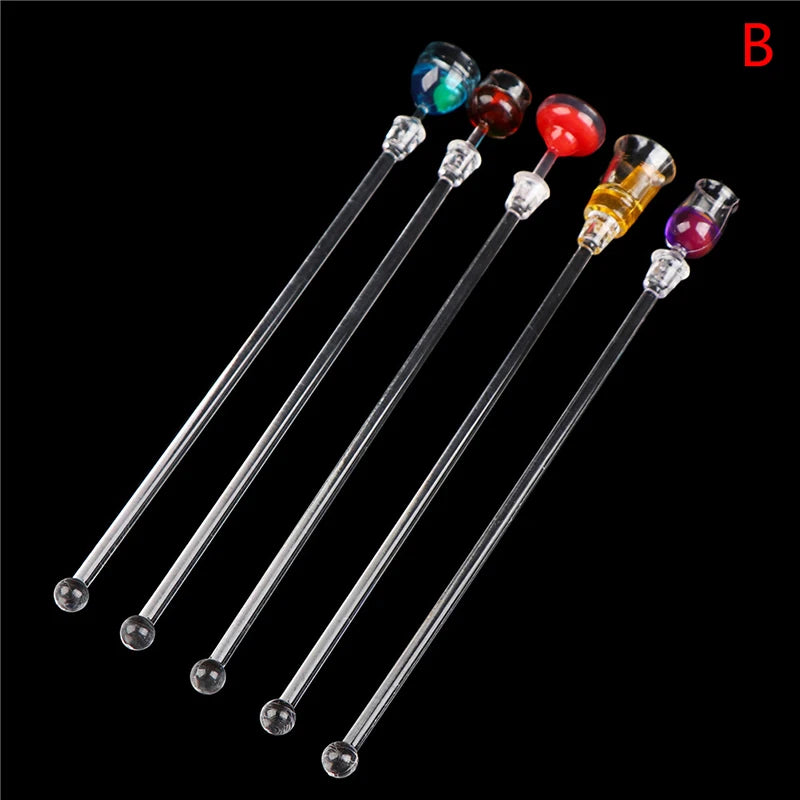 Cocktail Stirrer Drink Mixing Stick Set Acrylic Cocktail Mixer Blender Bar Supplies Swizzle Stirrer