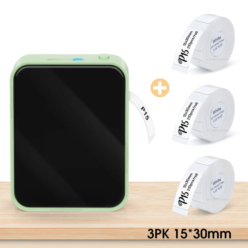 Wireless Bluetooth Label Printer Portable Thermal Printer Marklife P15 Inkless Labeling Machine Mini Label Maker P15 Sticker
