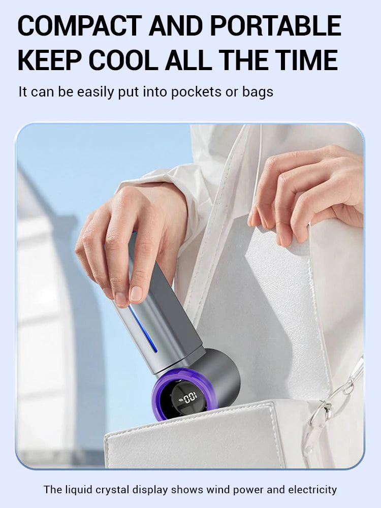 Portable Misting Fan Handheld Fan Electric Hand Fans Ice Wind At 199 Gear Nano Cold Mist Cooling Fan 3500mah USB Rechargeable
