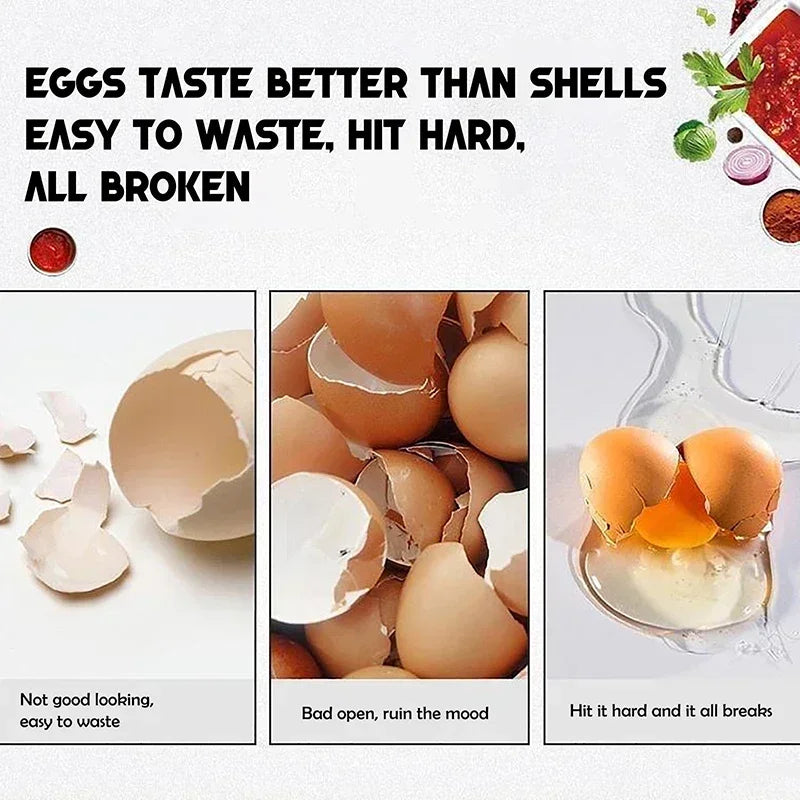 Egg Eggshell Opener Eggshell Cutter 304 Stainless Steel Double Head Egg Topper Shell Opener Boiled Raw Egg Creative Kitchen Tool
