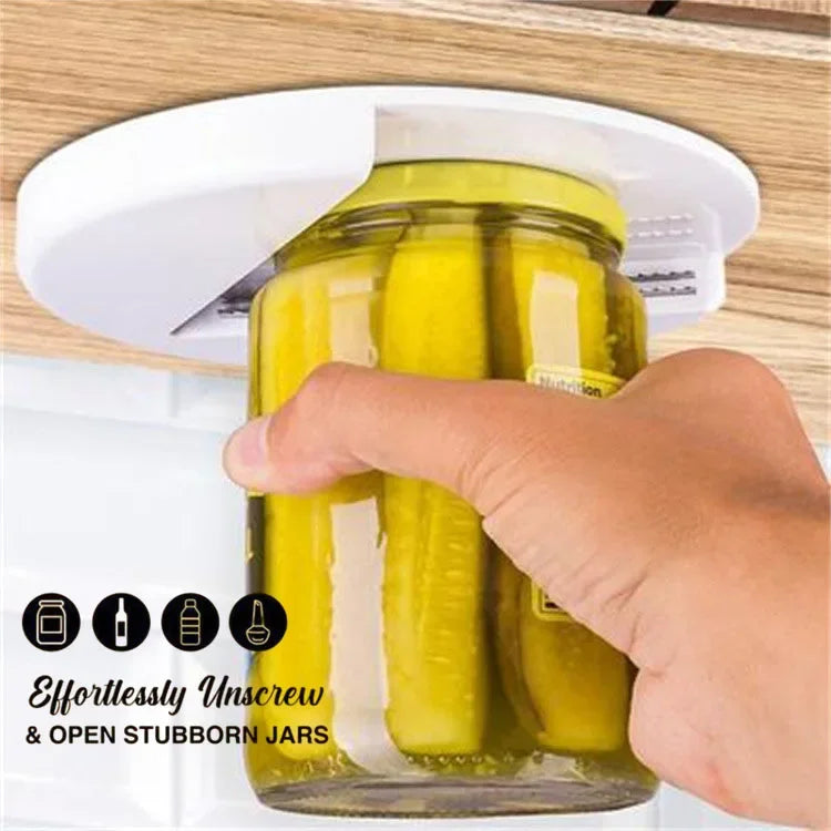1pcs Multifunction Can Opener Cabinet Under Jar Opening Tool Professional Bottle Quick Remover Kitchen Accessories