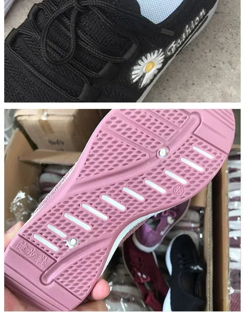 Women Sneakers Autumn New Trendy Mesh Casual Sports Running Shoes Wholesale Comfortable Lightweight Breathable Fashion Sneakers