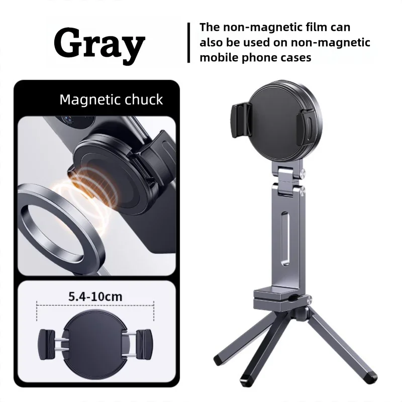 For MagSafe Plane Phone Holder – Portable Magnetic 360° Rotating Foldable Tripod for Travel, Car & Desk