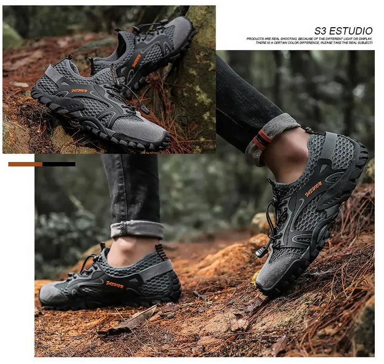 Outdoor  Anti-slip Wear-resistant Shoes for Men Hiking Shoes Jogging Trekking Sneakers Fast Zapatos Outdoor Hombre Invierno