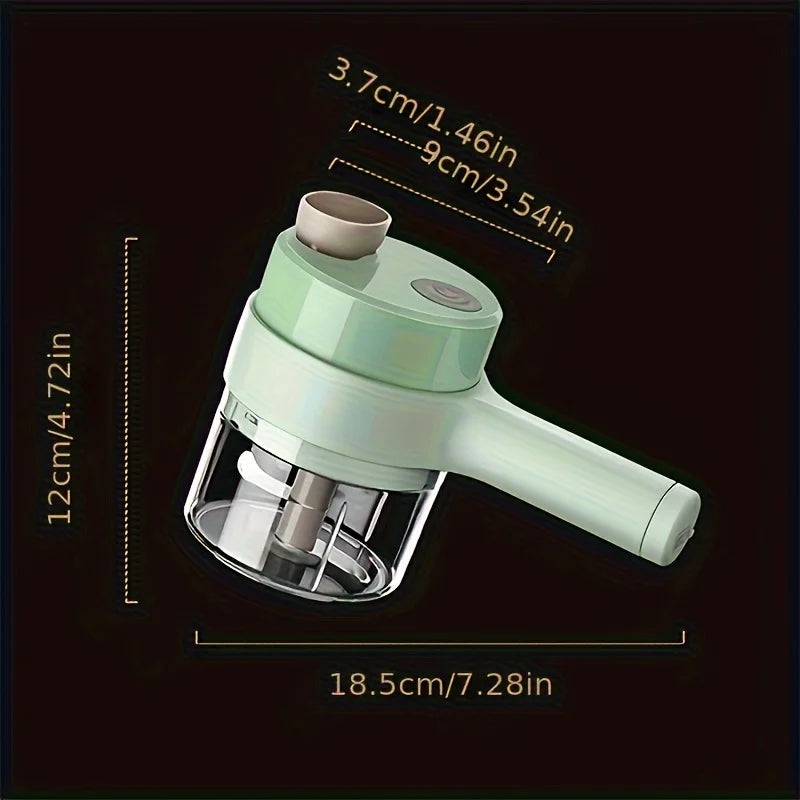 Portable Electric Vegetable Chopper Mini Food Processor Fruit Garlic Masher Cutter Slicer Kitchen Gadgets